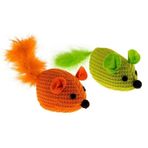 Ferplast Mouse Plumed Kedi Oyuncağı 2'Li