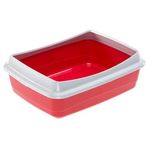 Ferplast NIP Plus 20 Kırmızı 47x36x15.5 cm Kedi Tuvalet Kabı