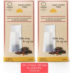 FERRAGNI Home Porcellana Firenze Çay Demleme Filtre Kağıdı Xl Jumbo Boy 12*22 cm Kutulu 2 Paket (200 Adet) - Bitki Çayı