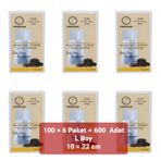 FERRAGNI HOME Porcellana Firenze Çay Demleme Poşeti (Çay Filtresi) 10 * 22 cm (L BOY) 100 lü 6 Paket (600 Adet)