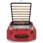 Ferramini Kırmızı Arabalı Yatak Kapıları Açılan Gtr Full Ledli Kumandalı ve Müzikli + Baza 90*190 - 90 x 190 cm
