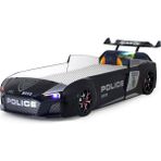 Ferraminii Polis Arabalı Yatak V12 Audi Işıklı Full Plastik - Siyah - 90 x 190 cm