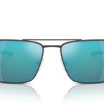 Ferrari Erkek Fz5001 Dikdörtgen Güneş Gözlüğü, Koyu Gunmetal/Aynalı Mavi Polarize, 60 mm