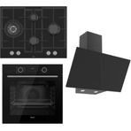 Ferre Airfry XE63CS - ED075 - D077 Siyah 3'lü Ankastre Set