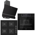 Ferre Black FryArt 3 Lü Ankastre Set ( QEP63CS - SC205-FA - D080-SA ) A++ Sessiz Davlumbaz
