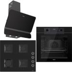 Ferre Black FryArt 3 Lü Ankastre Set ( QEP63CS - SS205 - D080-SA ) A++ Sessiz Davlumbaz
