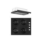 Ferre Black Nuvo S 2140 CE+D036 Siyah 2'li Ankastre Set