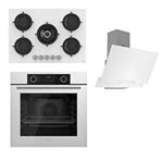 Ferre D064 - RS036 - XE63CB 3'lü Beyaz Ankastre Set