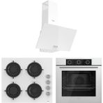 Ferre D087 - CS206 - XE62CB Beyaz 3'lü Ankastre Set