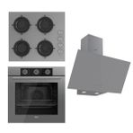 Ferre Flowart Basic CS208 - XE62CPR - D079 Gri 3'lü Ankastre Set