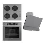 Ferre Flowart Basic CS208 - XE62CPR - D082 Gri 3'lü Ankastre Set