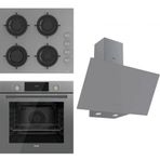 Ferre Flowart CS208 - QMS63CPR -D079 3'lü Gri Ankastre Set