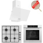 Ferre Flowart Dolce Beyaz Ankastre Set ( D087 + El066 Emaye Ocak + Qbl62cb)