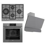 Ferre Flowart ED078- QMS63CPR -D082 3'lü Gri Ankastre Set