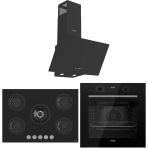 Ferre Flowart Evolis Essential Siyah 3'lü Ankastre Set ( QBL63CS-RS035-D086 )