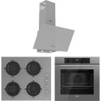 Ferre Flowart Lumora Essential Gri 3'lü Ankastre Set ( QBL63CPR-CS208-D088 ) - Antrasit