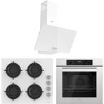 Ferre Flowart Lumora Essential QBL63CB - CS206 - D087 Beyaz 3'lü Ankastre Set