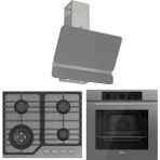 Ferre Flowart NT Asimetrik QBL62CPR - NT028 - D082 Gri 3'lü Ankastre Set