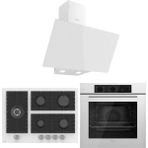 Ferre Flowart QBL62CB - BL136 - D078 Beyaz 3'lü Ankastre Set