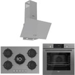 Ferre Flowart QMS63CPR - RS038 - D088 Gri 3'lü Ankastre Set