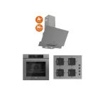 Ferre Flowart Serisi (QBL63CPR SS208 D065) Ankastre Set