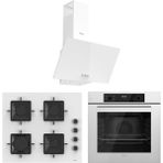 Ferre Flowart Ventora Essential Beyaz 3'lü Ankastre Set ( QBL63CB-SS206-D087 )