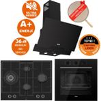 Ferre Flowart&Silentart Baq Sessiz Siyah Ankastre Set ( D063-Sa + Qbl62cs + Ed075-Wfa Wok)