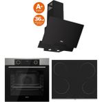 Ferre Fryart Airfryer Hava Fritözü Yağsız Kızartma Black Plus 3lü Cam Ankastre Set (XE63MI-MS261-D063-SA)