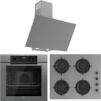 Ferre Fryart Artline QEP63CPR - CS208-FA - D079-SA Gri 3'lü Ankastre Set