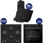 Ferre Fryart Chef Edition Siyah 3'lü Ankastre Set XE63CS-LN385-D063SA
