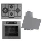 Ferre Fryart ED078 - XE63CPR -D079 3'lü Gri Ankastre Set