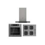 Ferre Fryart Gri Set ( D102 Gri Davlumbaz -SS208 Gri Ocak- XE63CPR Fryart Gri Fırın)