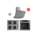 Ferre Fryart Hava Fritözü Fonksiyonlu Gri 3'lü Ankastre Set ( Xe63cpr-SS208-D065 )
