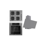 Ferre Fryart Serisi Gri Set (SS208 + QEP63CPR +D079 ) - Emaye Izgara