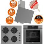 Ferre Fryart & Silentart Ria Sessiz Antrasit Gri Ankastre Set (D079-SA+ QEP63CPR + CS208-FA ) - Antrasit - Gri