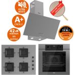 Ferre Fryart & Silentart Rone Yeni Seri Sessiz Antrasit Gri Ankastre Set (D088-SA+ QEP63CPR +SS208) - Antrasit - Gri