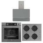 Ferre Fryart Steam XE64CPR - CS208 - D082 Gri 3'lü Ankastre Set
