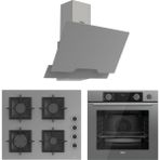 Ferre Fryart & Steamart Sc SC208 - XE64CPR -D065 Gri 3'lü Ankastre Set