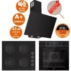 Ferre Fryart&silentart Felio Ultra Yeni Seri Sessiz Siyah Ankastre Set (D077-SA +QEP63CS+ CS205-FA)