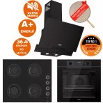 Ferre Fryart&silentart Foria Ultra Yeni Seri Sessiz Siyah Ankastre Set (D063-SA +QEP63CS+ CS205-FA)