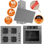 Ferre Fryart&silentart Gruy /sessiz Yeni Seri Antrasit Gri Ankastre Set (D088-SA + QXE62CPR +SS208) - Antrasit - Gri