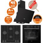 Ferre Fryart&silentart-Steamart Fıa Yeni Seri Sessiz Siyah Ankastre Set ( D063-SA + XE64CS +LN385)