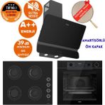 Ferre Fryart&silentart-Steamart Hira Ultra Sessiz Siyah Ankastre Set (D080-SA + QEP64CS + CS205-FA)