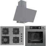 Ferre Fryart&steamart Sc Serisi Gri 3'lü Ankastre Set Wok'lu A Enerji Sınıfı Modern Tasarım ( XE64CPR-SC408-D079 )