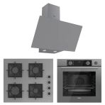 Ferre Fryart&Steamart Sc Serisi Gri 3'Lü Ankastre Set ( Xe64cpr-Sc208-D079)