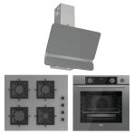 Ferre Fryart&Steamart Sc Serisi Gri 3'Lü Ankastre Set ( Xe64cpr-Sc208-D082)