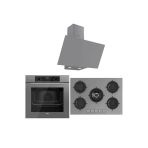 Ferre Icon Plus 75 Serisi 3lü Cam Ankastre Set (QBL63CPR-RS038-D079)
