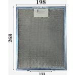 Ferre İle Uyumlu En 19,8 cm Boy 26,8 cm Aspiratör Davlumbaz Metal Yağ Filtresi