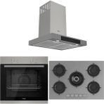 Ferre Mega Plus Serisi 3'lü Cam Ankastre Set (XE61MDV-RS038-D102)