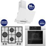 Ferre New Fryart Chef Edition Beyaz 3'lü Ankastre Set QEP63CB-LN386-D064SA